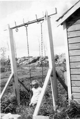 Heidi on a swing