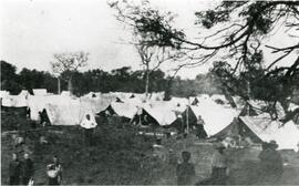 Refugee tent village