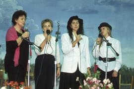 Women quartet singing