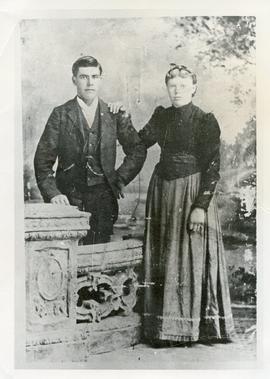 Wedding of  Jakob Braun (1874) with Elizabeth Bergen