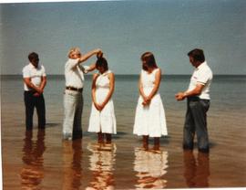 Baptism at Patricia Beach