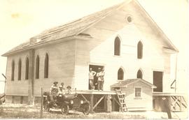 Construction of country church building for Henderson Mennonite Brethren Church