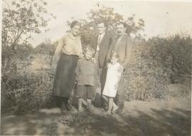 C.F. Klassen with Aron Dyck and Children