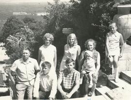 Hamm family near Caucasian mountains